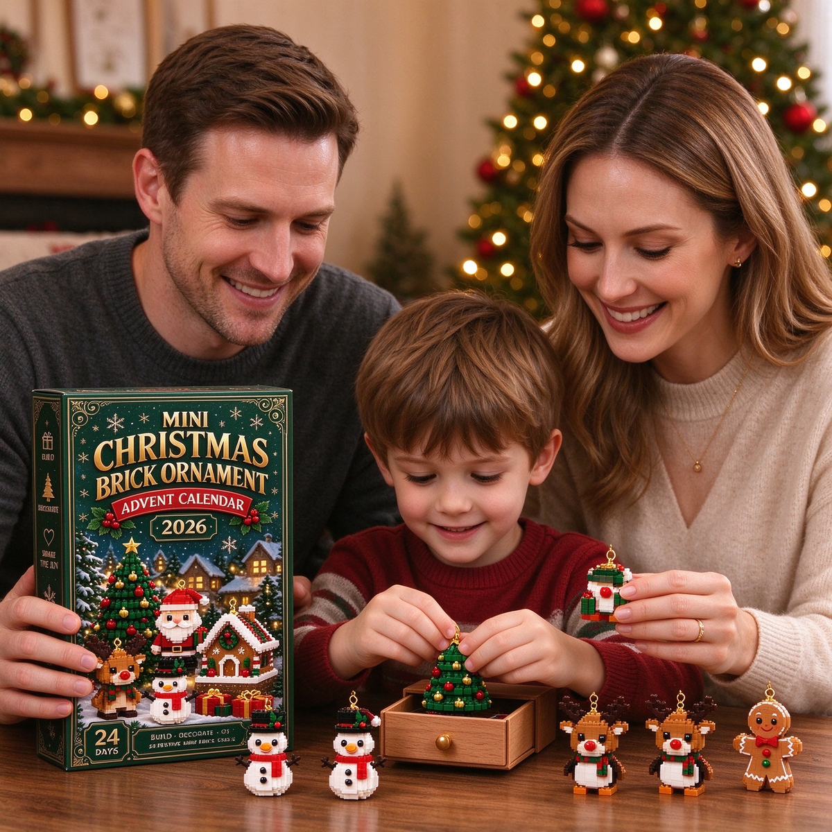 2026 Mini Christmas Brick Ornament Advent Calendar