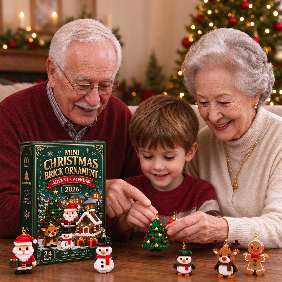 2026 Mini Christmas Brick Ornament Advent Calendar