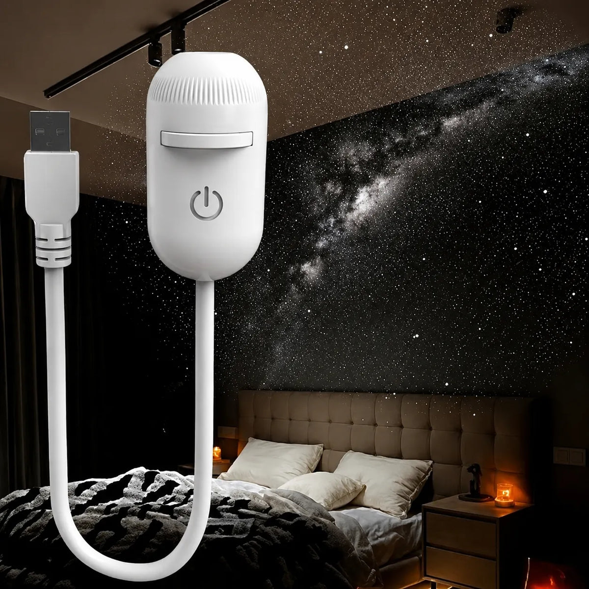 🔥LAST DAY 49% OFF-3-in-1 Galaxy Projector Night Light
