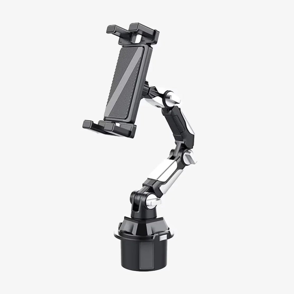Adjustable Car Cup Holder Phone & Tablet Mount – 360° Rotating Universal Stand