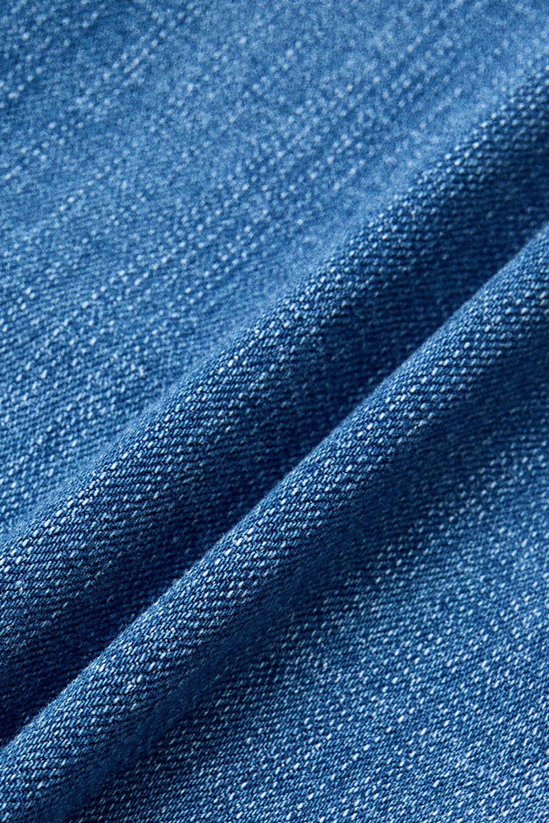 Wash Stitch Detail High Waist Bootcut Jeans Without Belt