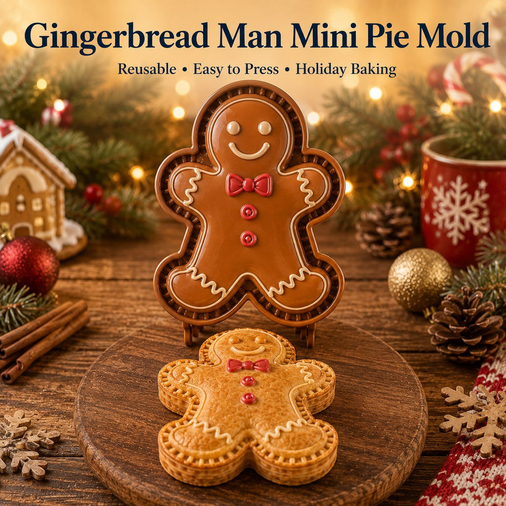 ⏳ 69% OFF – 🎄16pcs-Design Christmas Mini Pie Mold Collection | Reusable Embossed Molds for Shaping Detailed Santa, Snowman, Reindeer, Tree & Holiday Pies 🥧✨